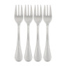 Excellent Houseware gebaksvorkjes - mat zilver - set van 4