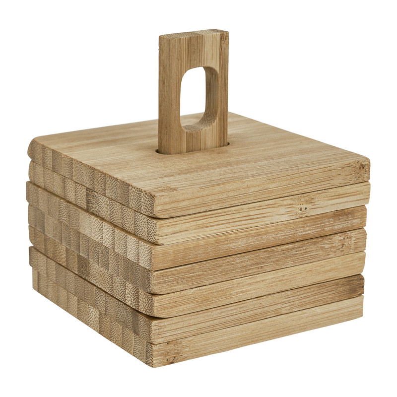 Bamboe onderzetters - set van 6