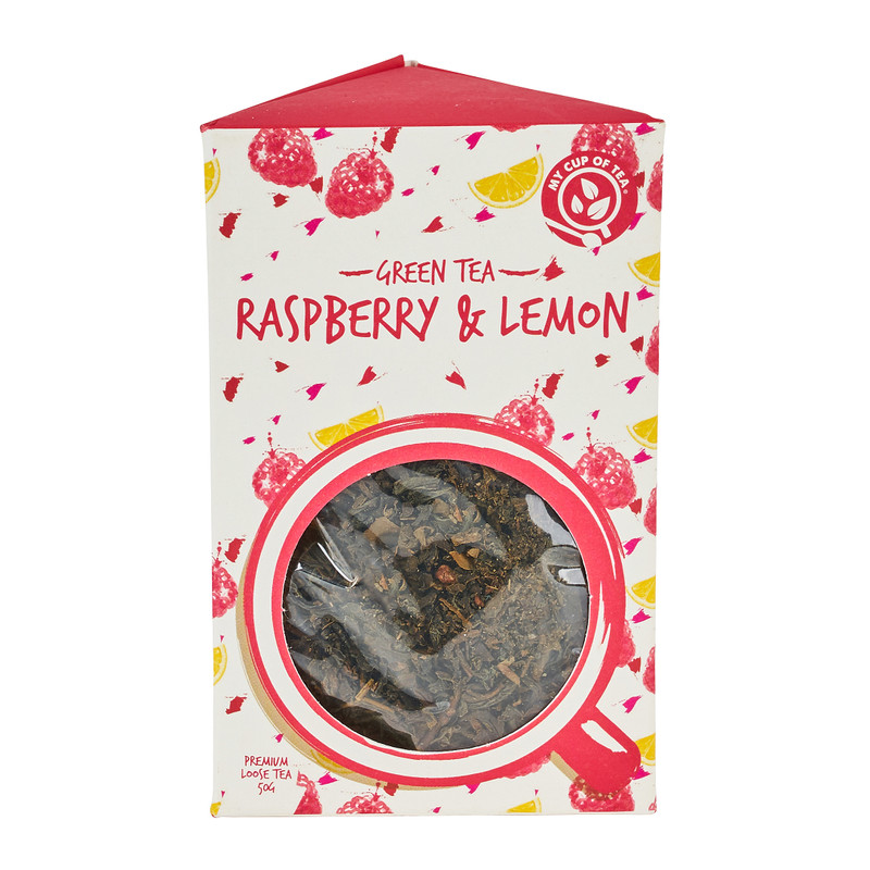 Green tea - framboos & citroen - 50 g