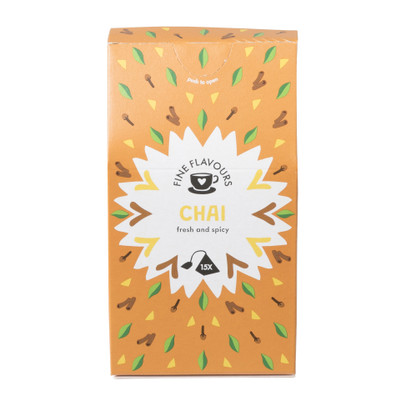 Fine flavours zwarte thee - chai - 15 piramide zakjes