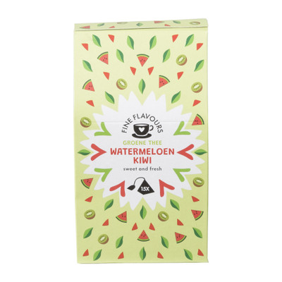 Stressvol Raffinaderij bereiden Thee fine flavours - watermeloen & kiwi - 15 piramide zakjes | Xenos