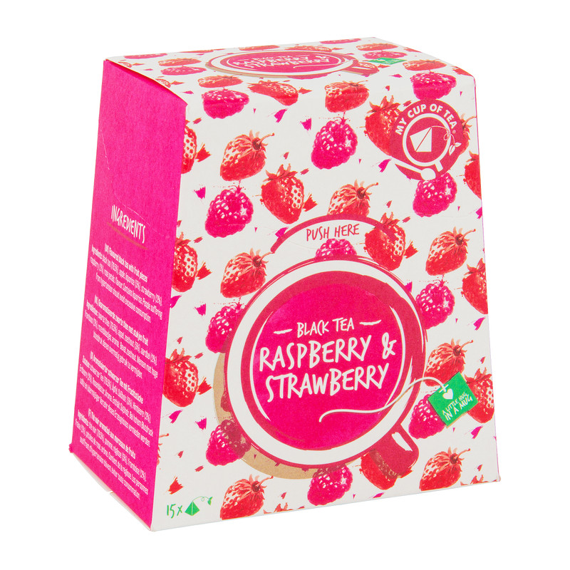 Raspberry & strawberry - black tea