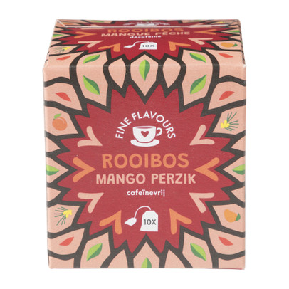 Fine flavours rooibos thee - mango perzik - 10 zakjes