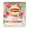 Lipton Bio kruidenthee hibiscus en citroenmelisse - 20 theezakjes