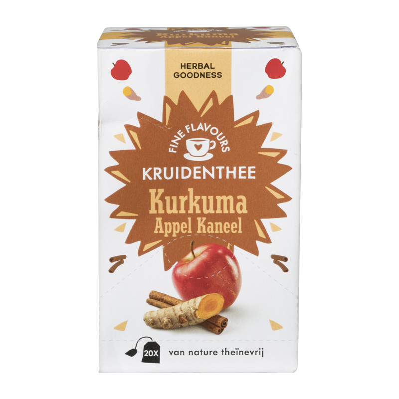 Fine flavours kruidenthee - kurkuma appel kaneel - 20 zakjes