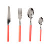 Bestekset - metaal - koraal - set van 16