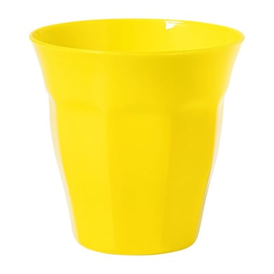 Beker facet - geel - 250 ml