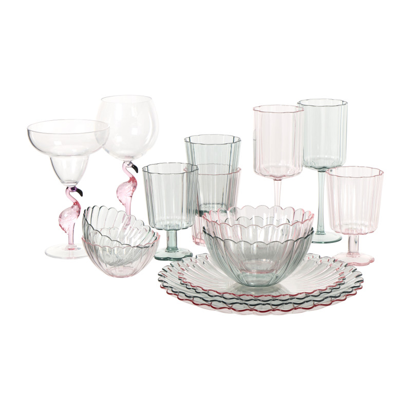 Beker geschulpt - groen - 400 ml