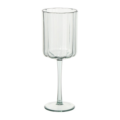 Wijnglas geschulpt - groen - 370  ml