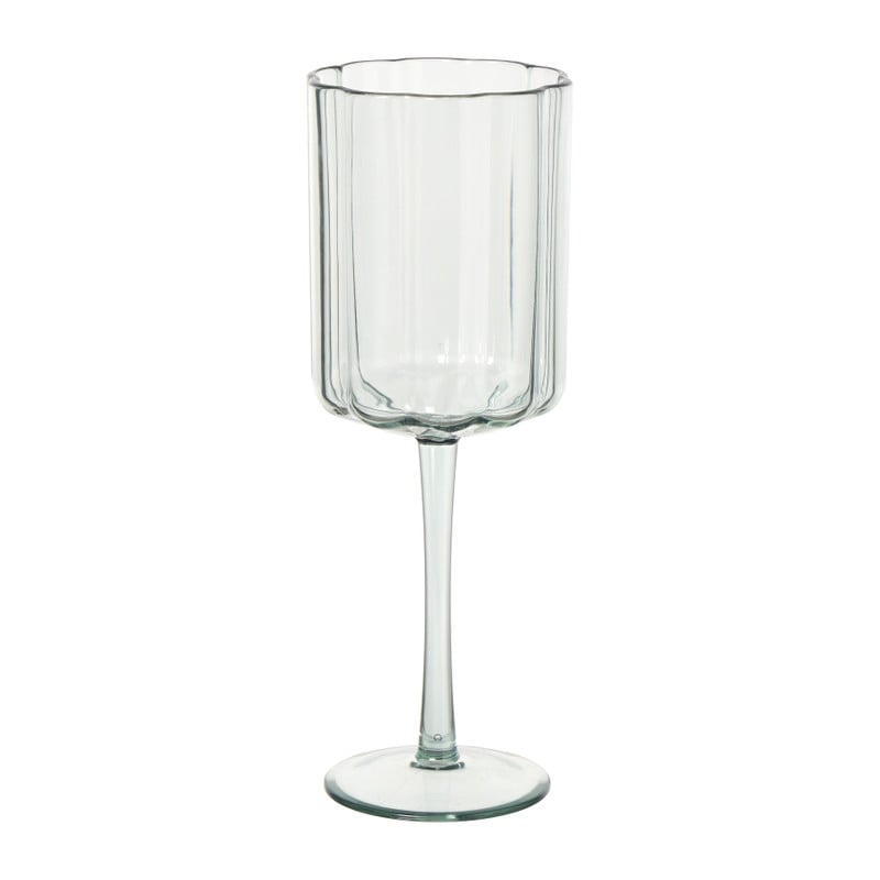 Wijnglas geschulpt - groen - 370  ml