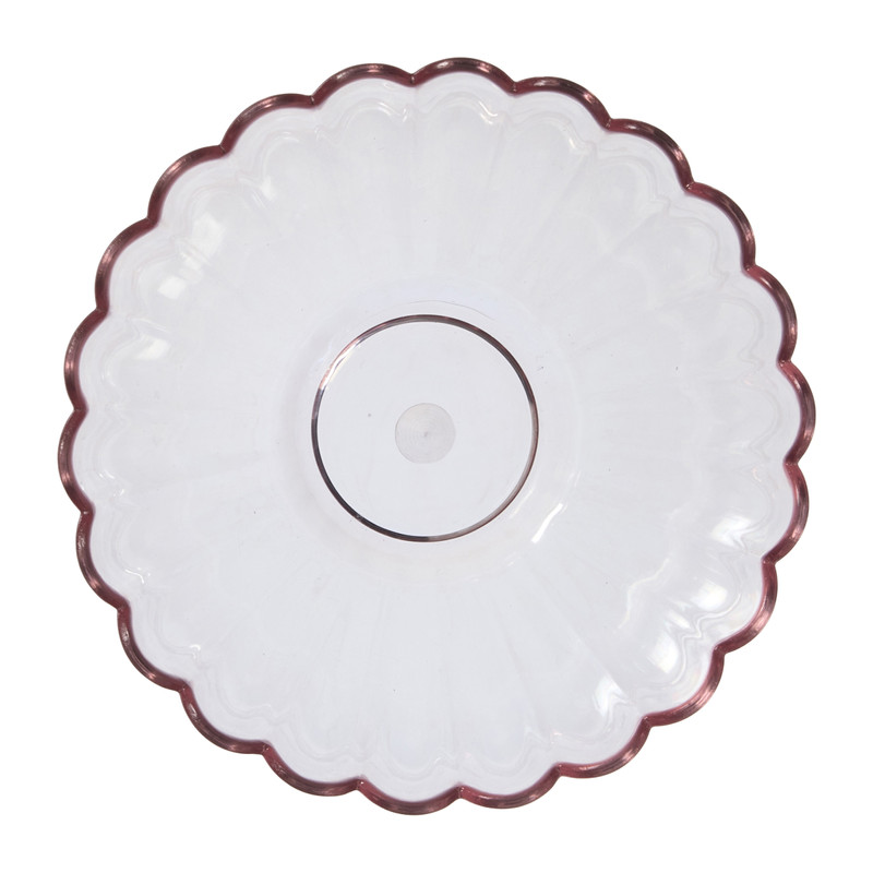 Schaaltje klein geschulpt - roze - ø11.5x5.6 cm