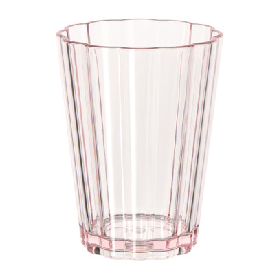 Beker geschulpt - roze - 400 ml