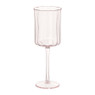 Wijnglas geschulpt - roze - 370  ml
