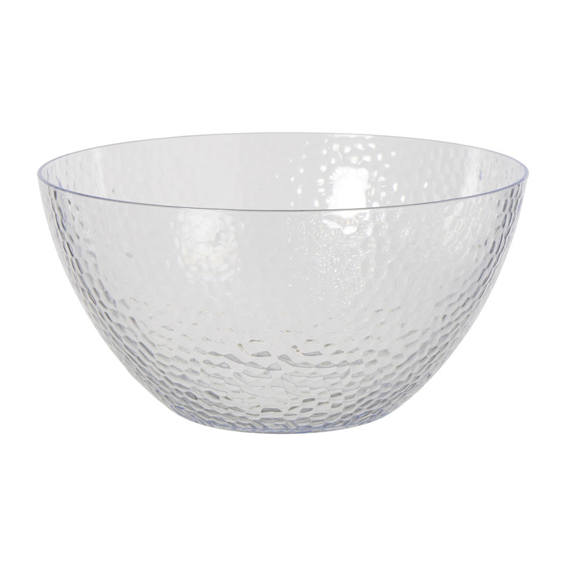 Saladeschaal dots - transparant - ø25.5x13 cm