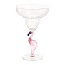 Cocktailglas flamingo - transparant/roze - ml