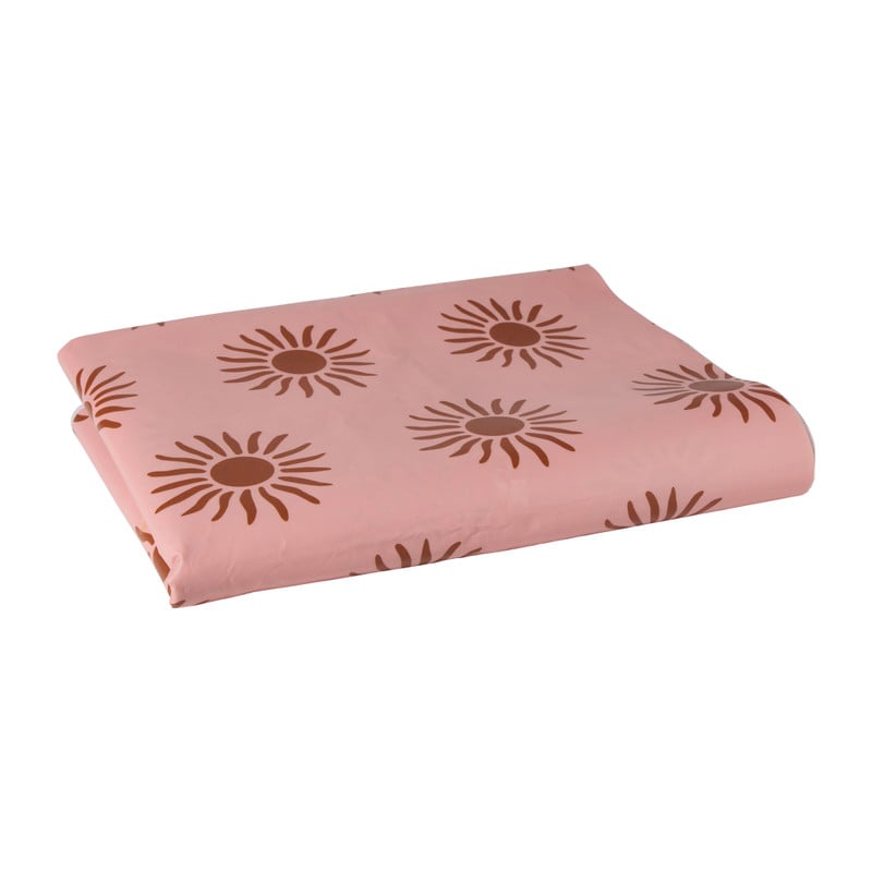 Tafelkleed zonnetjes - roze/oranje - 150x220 cm