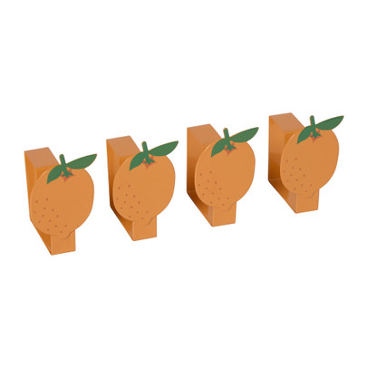 Tafelkleedklem citroen - oranje - set van 4
