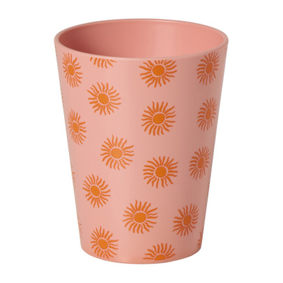 Cup zonnetjes - roze/oranje - 340 ml
