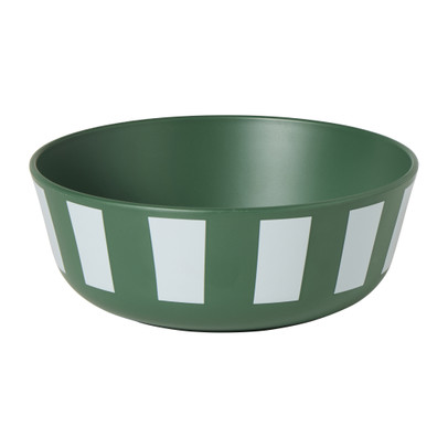 Schaaltje streep - groen -ø15x5.6 cm