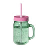 Mason jar palmboom - groen - 450 ml