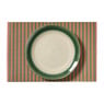 Placemats streep - roze/bruin - set van 2