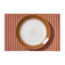 Placemats streep - roze/bruin - set van 2