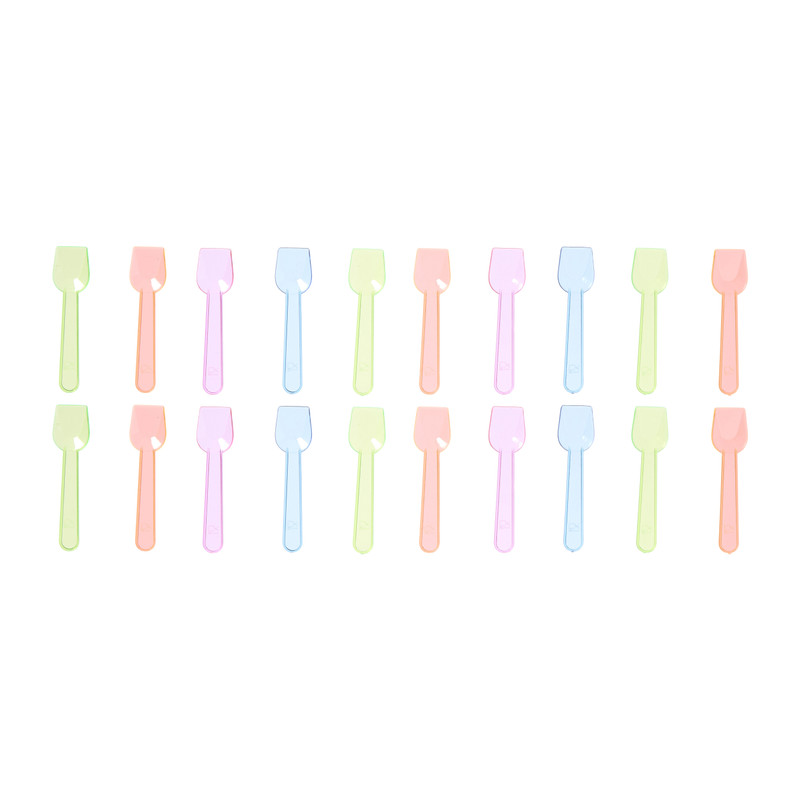 Ijslepeltjes - multikleur - set van 20