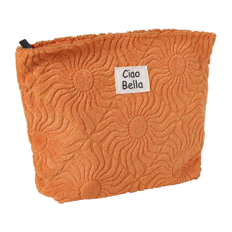 Toilettas badstof - 20x27 cm - diverse varianten 