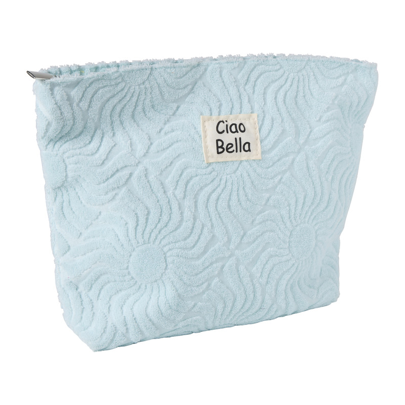 Toilettas badstof - 20x27 cm - diverse varianten 