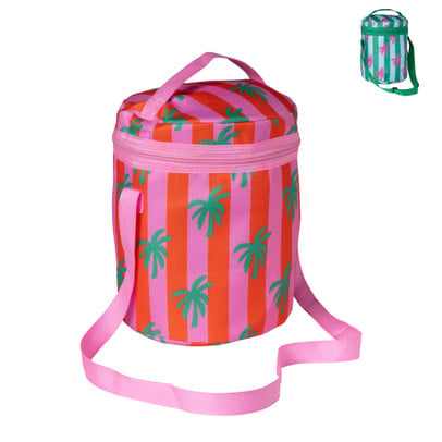 Koeltas rond palmboom/streep - ø20x25 cm - diverse varianten
