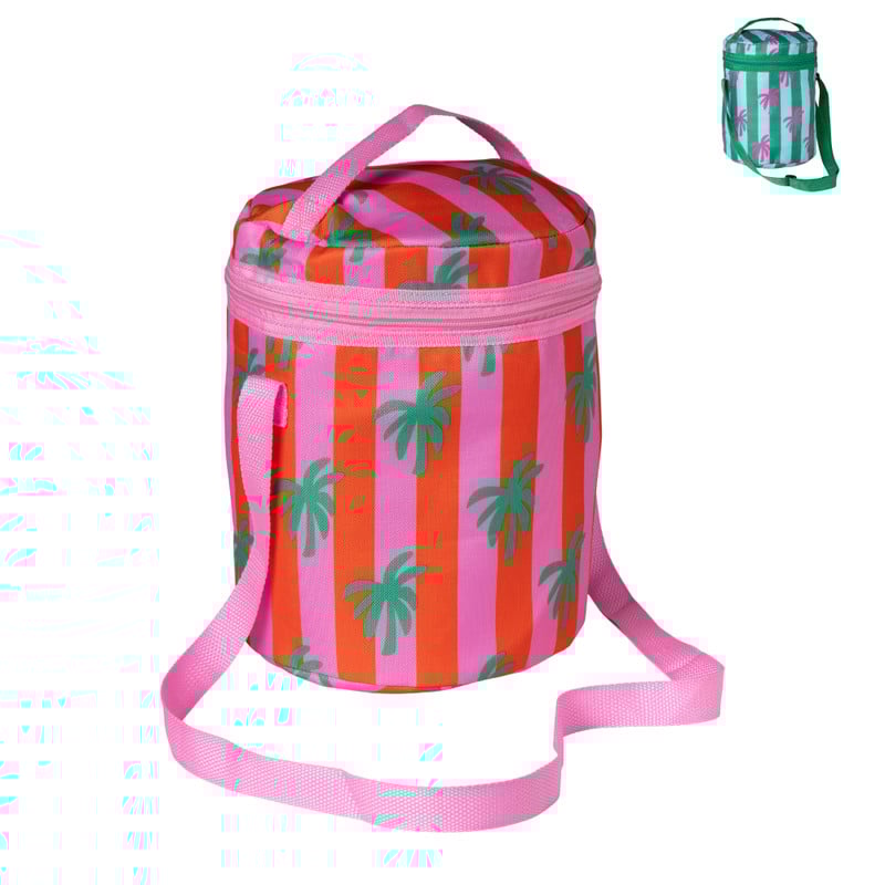 Koeltas rond palmboom/streep - ø20x25 cm - diverse varianten