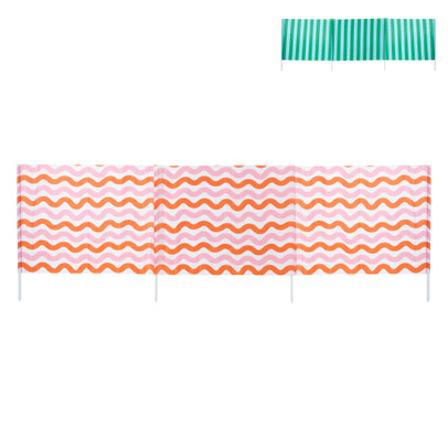 Windscherm met print - 80x300 cm - diverse varianten