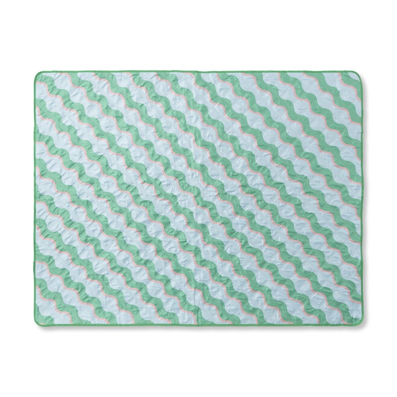 Picknick kleed - blauw/groen - 135x170 cm