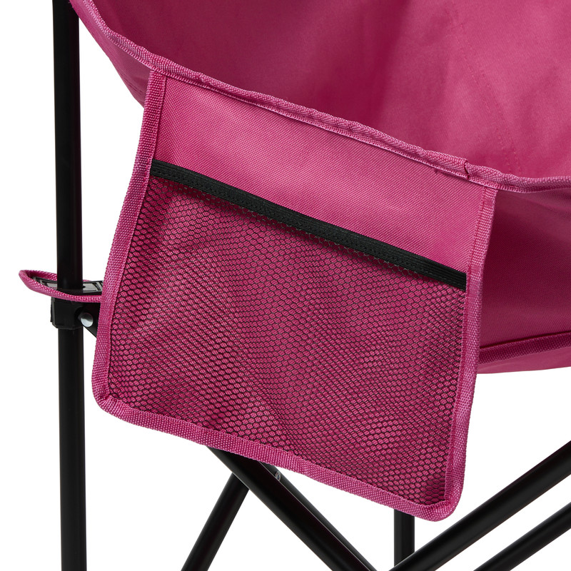 Campingstoel compact - roze - 65x52x55 cm