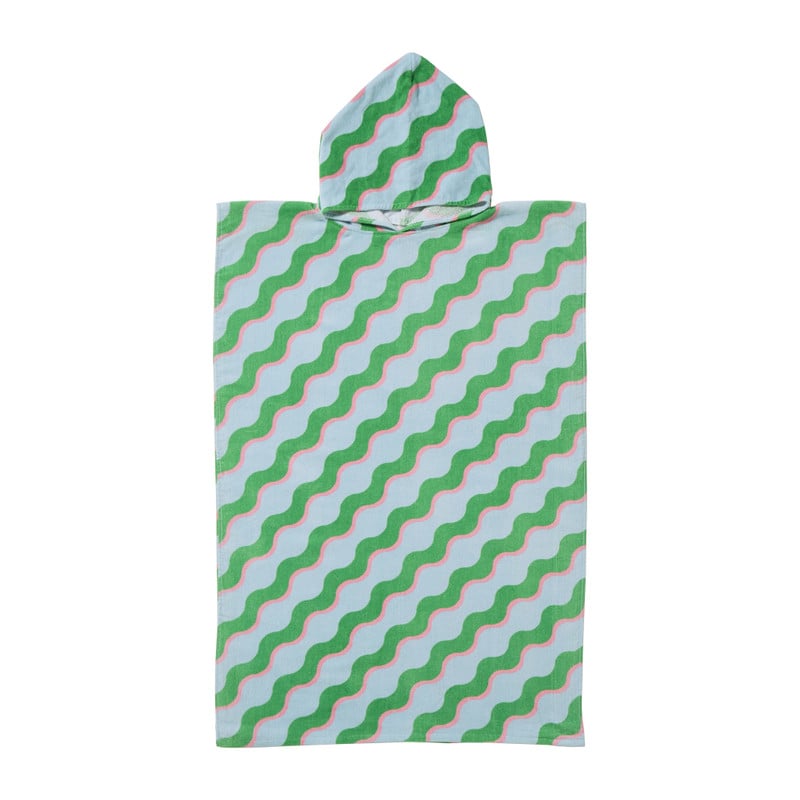 Strandponcho voor volwassenen - multikleur - 75x110 cm