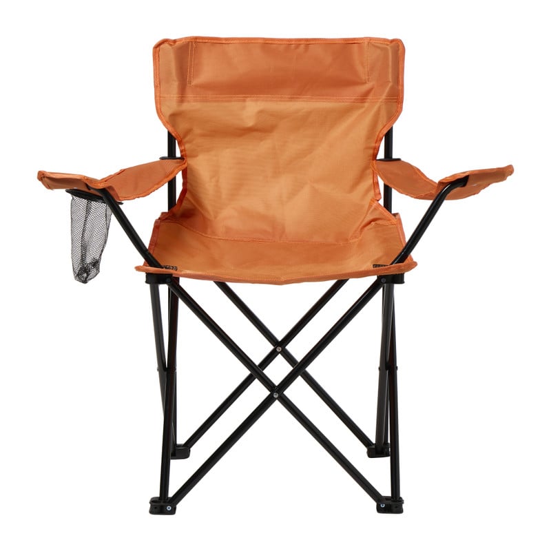 Inklapbare campingstoel - oranje - 80x75x50 cm