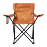 Inklapbare campingstoel - oranje - 80x75x50 cm