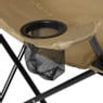 Inklapbare campingstoel - beige - 80x75x50 cm