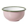 Schaaltje emaille - roze/groen - ø12x4 cm