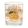 Glas met sinaasappels - transparant/oranje - 460 ml