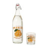 Glas met sinaasappels - transparant/oranje - 460 ml