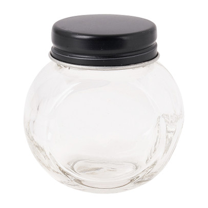 Kruidenpot mini - zwart - 50 ml