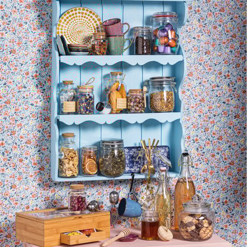 Kruidenpot mini - zwart - glas