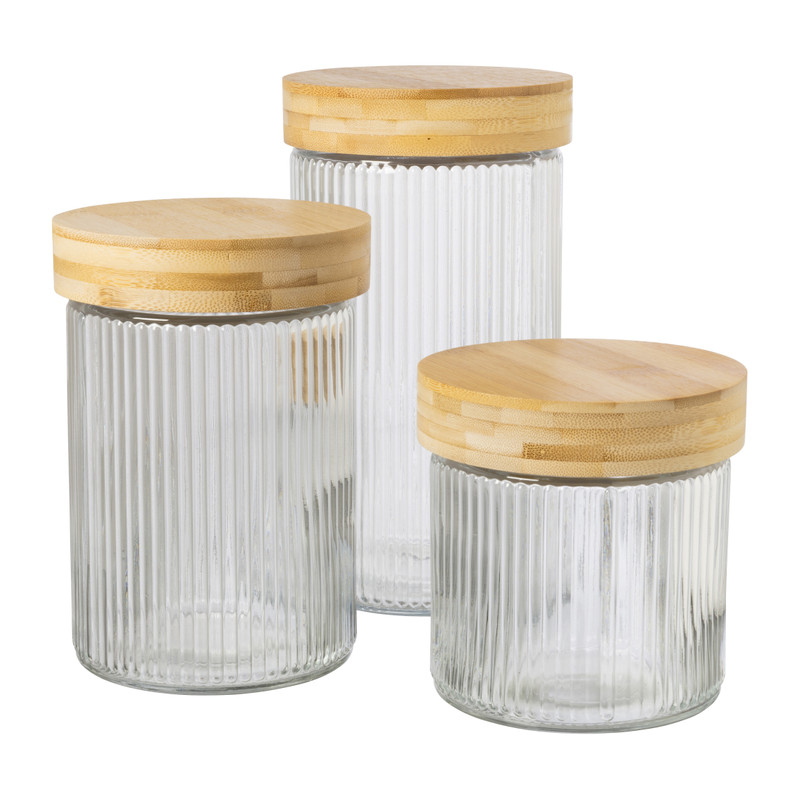 Voorraadpot met bamboe deksel - 750 ml 