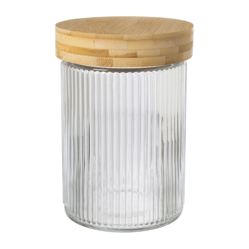 Image of Voorraadpot met bamboe deksel - 1 liter