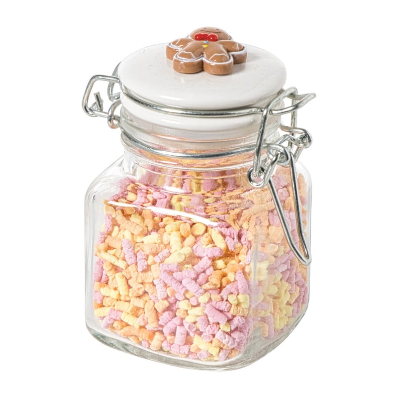 Mini weckpot kerst - transparant - 90 ml - diverse varianten