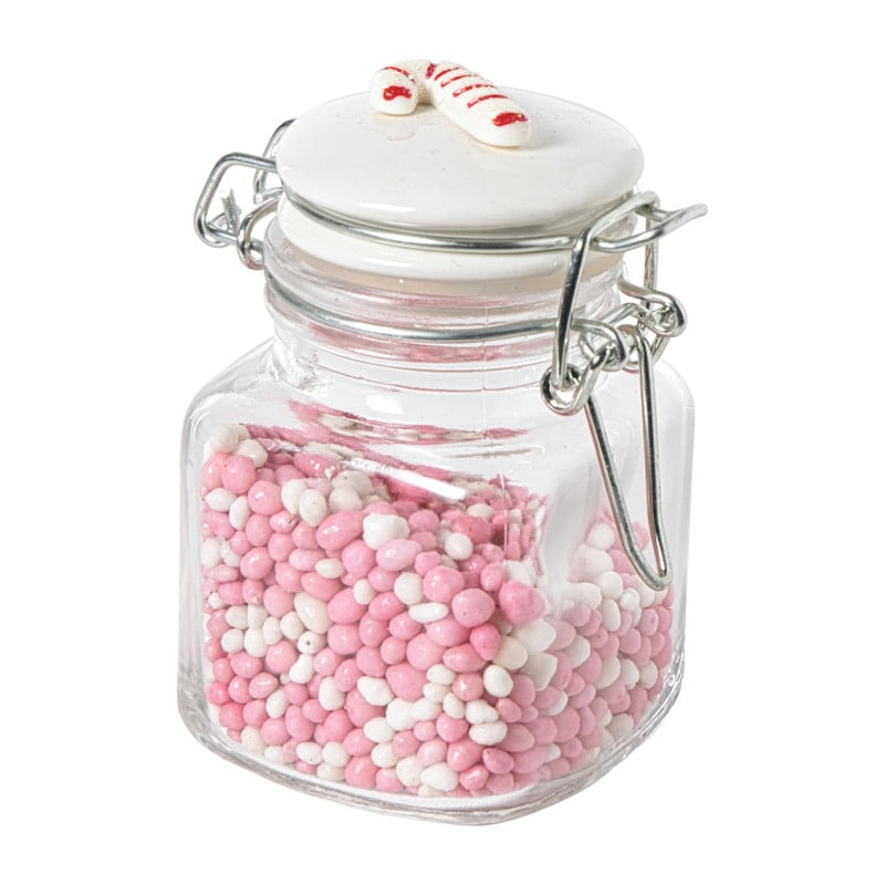 Mini weckpot kerst - transparant - 90 ml - diverse varianten