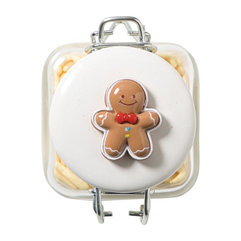 Mini weckpot kerst - transparant - 90 ml - diverse varianten