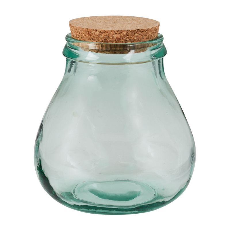 Voorraadpot - gerycled glas - 2 liter