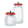 Voorraadpot tomaat - transparant/rood - 900 ml